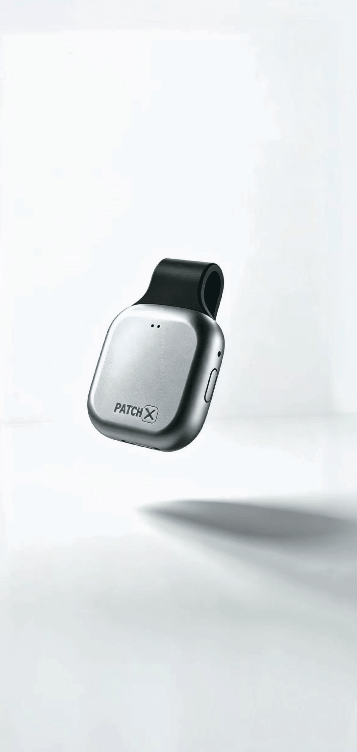Silver Patchx Note wearable AI recording card